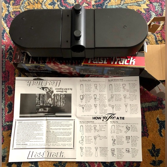 Fast Track Motorized Rotary Tie & Belt Organizer For 24 Ties & Belts, Rotates - Picture 3 of 8